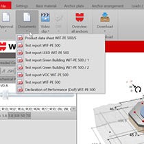 Wurth Anchor Design Software - Built-in technical document and approval library