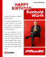 We celebrate Prof. Dr. h. c. mult. Reinhold Würth’s 90th birthday!  