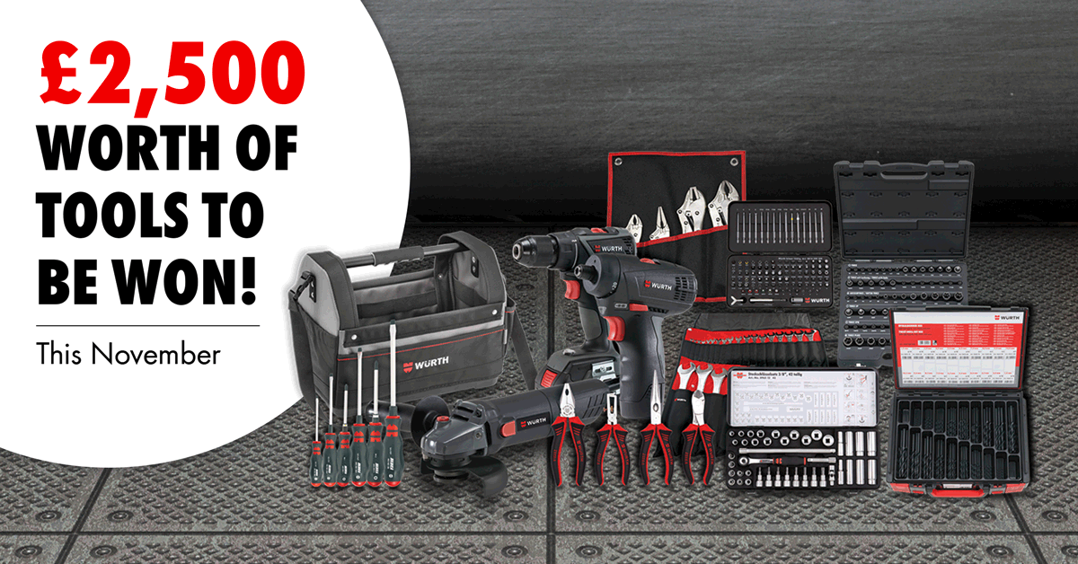 It's your chance to win £2500 worth of tools! It's your chance to win £2500 worth of tools!