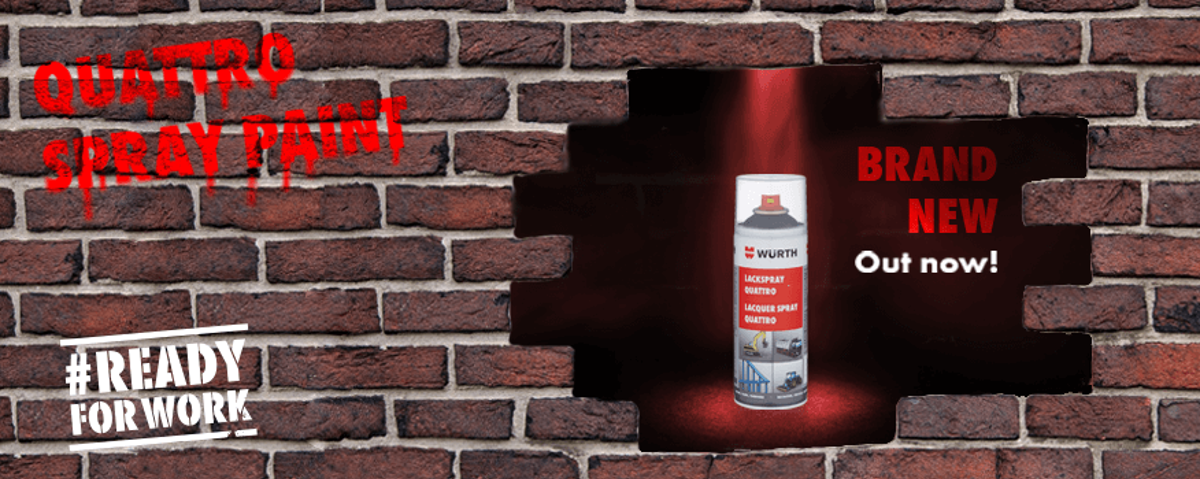 Introduce Quattro Lacquering Paint Spray from Würth! Introduce Quattro Lacquering Paint Spray from Würth!