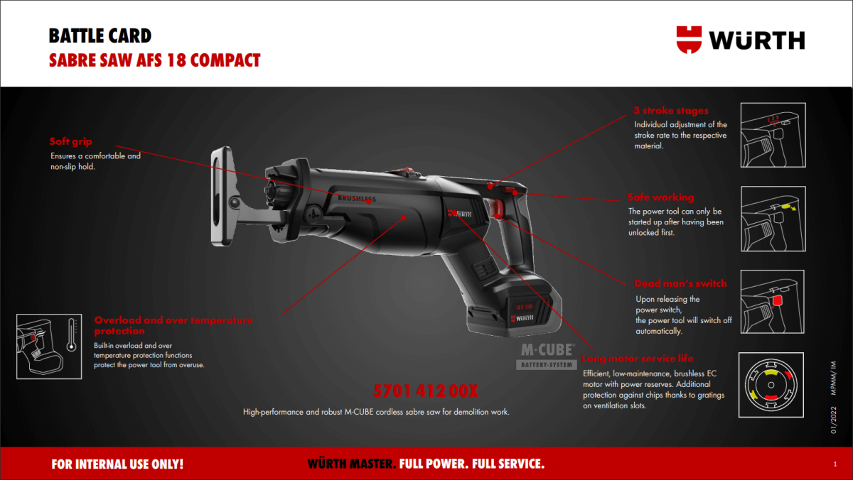 Cordless Sabre Saw AFS-18 Compact