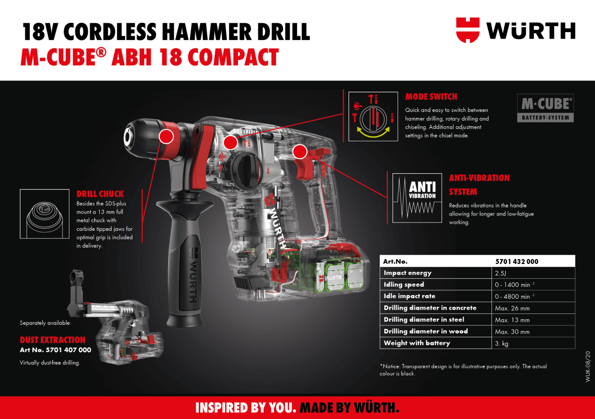 Cordless Hammer Drill ABH 18 Compact