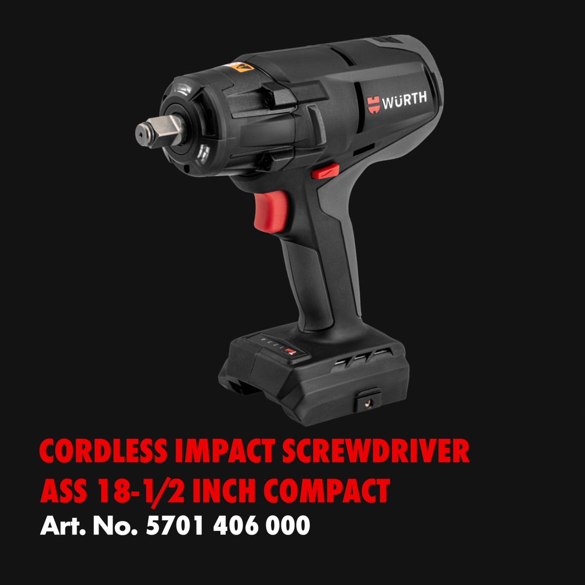 Cordless Impact Screwdriver ASS 18-1/2 Inch Compact