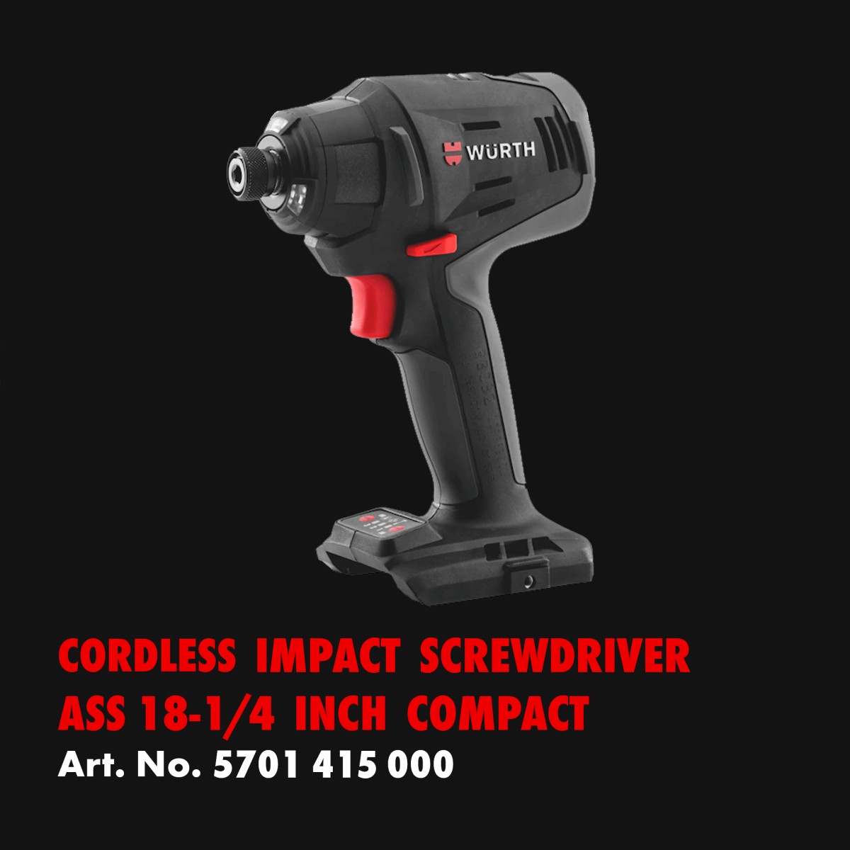 Cordless Impact Screwdriver ASS 18-1/4 Inch Compact
