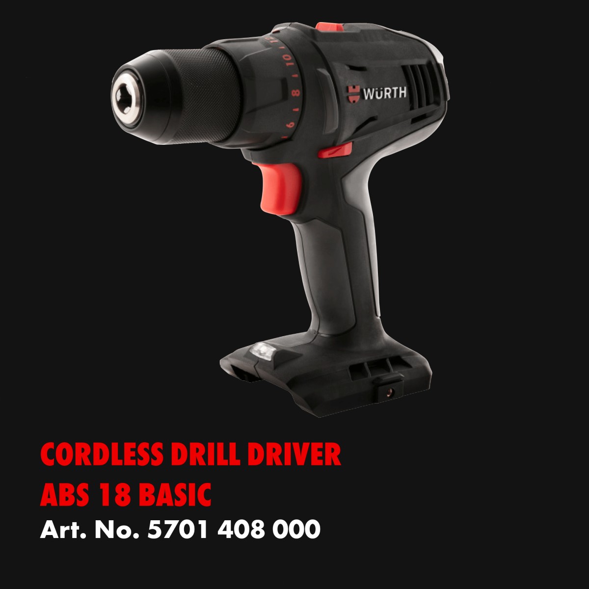 Cordless Drill Driver ABS-18 Basic