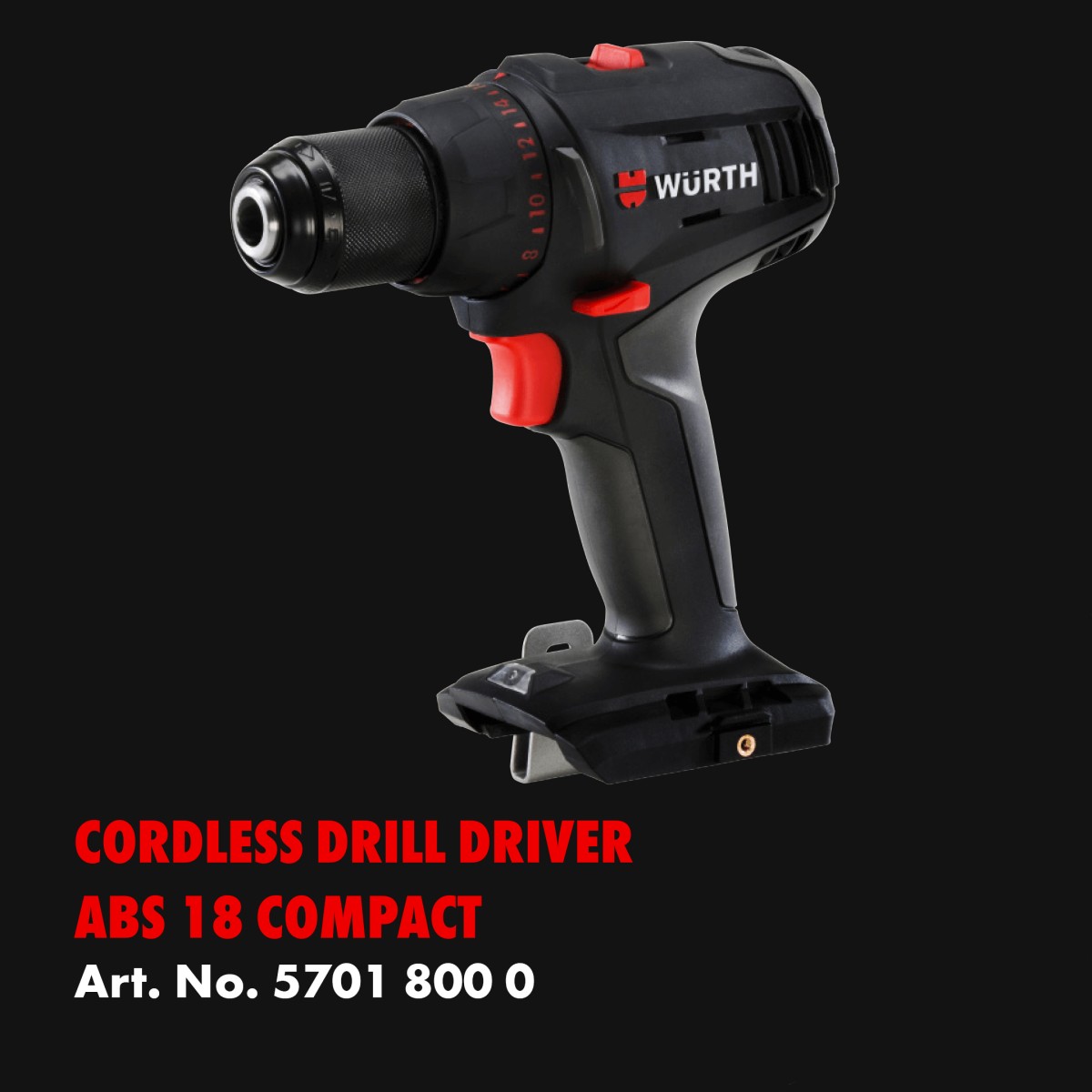 Cordless Drill Driver ABS-18 Compact