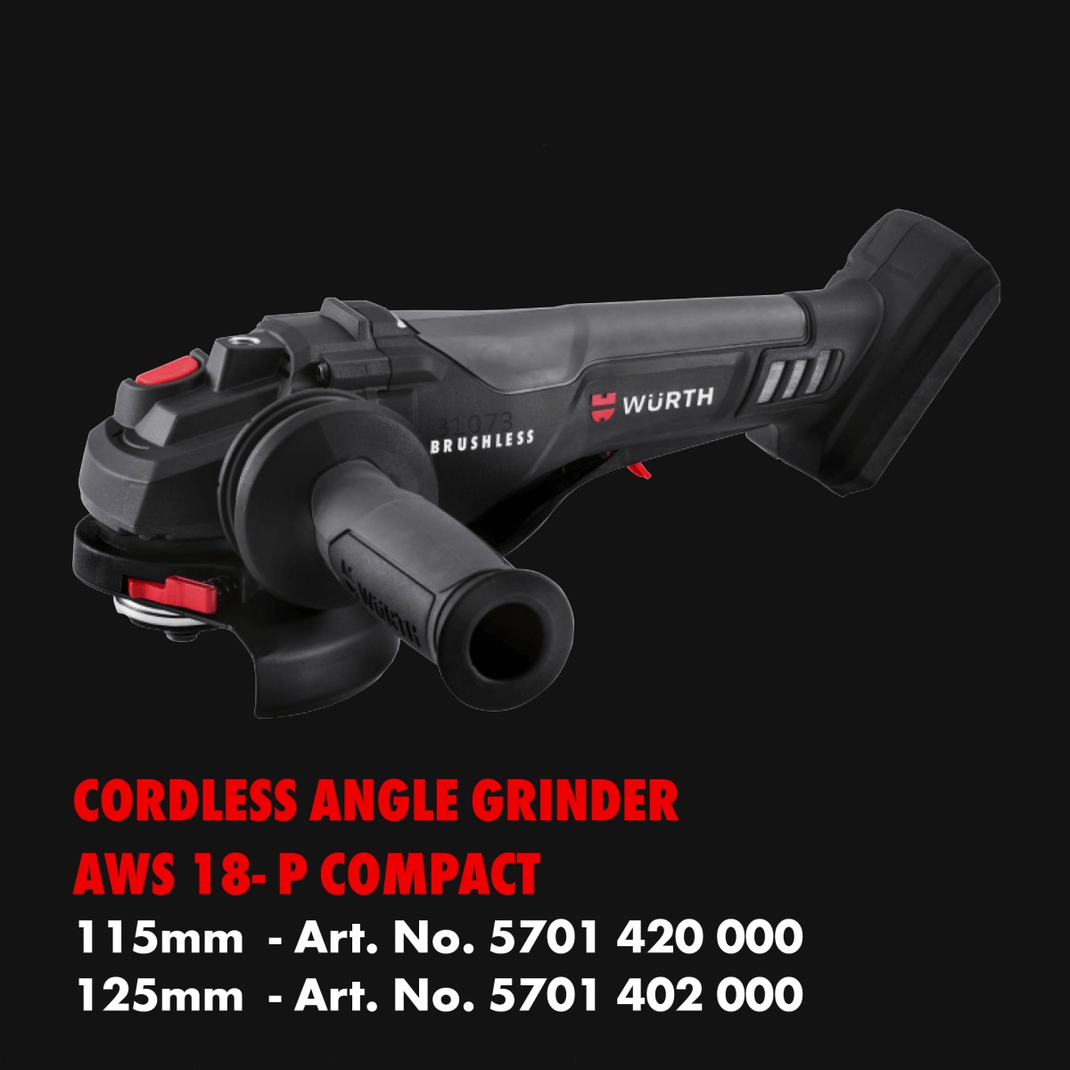Cordless Angle Grinder AWS-18 P Compact