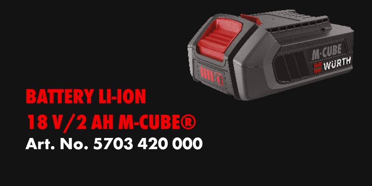 Battery Li-Ion 18v 2Ah M-CUBE