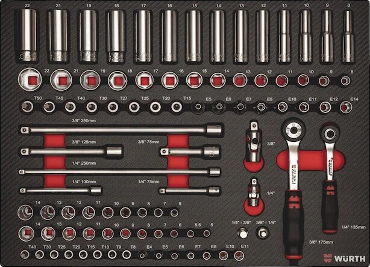3/8' and 1/4' Socket Wrench Assortment, 66 Pieces*