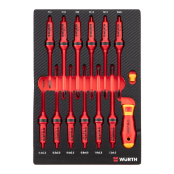 SYSTEM ASSORTMENT 4.4.1, SCREWDRIVER VDE 14 PIECES 