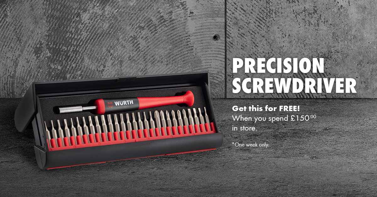 Get this precision screwdriver set for free when you spend £150 at our new Liverpool branch!