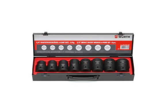 3/4-INCH IMPACT SOCKET WRENCH ASSORTMENT 8 PIECES